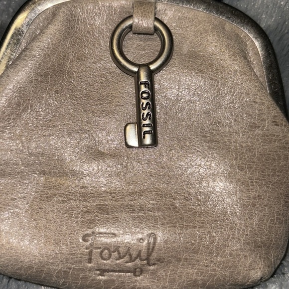 Fossil Elephant Key-Per Kiss Lock Coin Purse - Picture 3 of 9